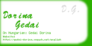 dorina gedai business card